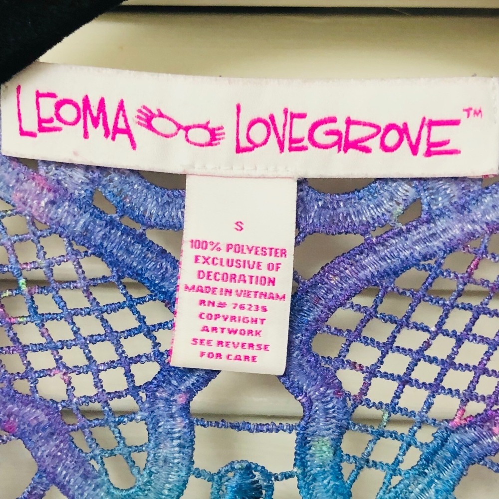 Leoma Lovegrove BoHo Dress Cover Up Beachy Coastal Mesh Seashells Womens S‎ - Picture 6 of 10